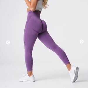 NVGTN violet purple contour seamless leggings M